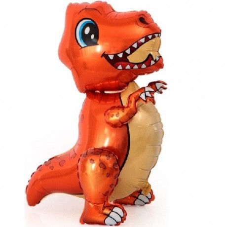 Ходячая фигура Маленький динозавр, оранжевый